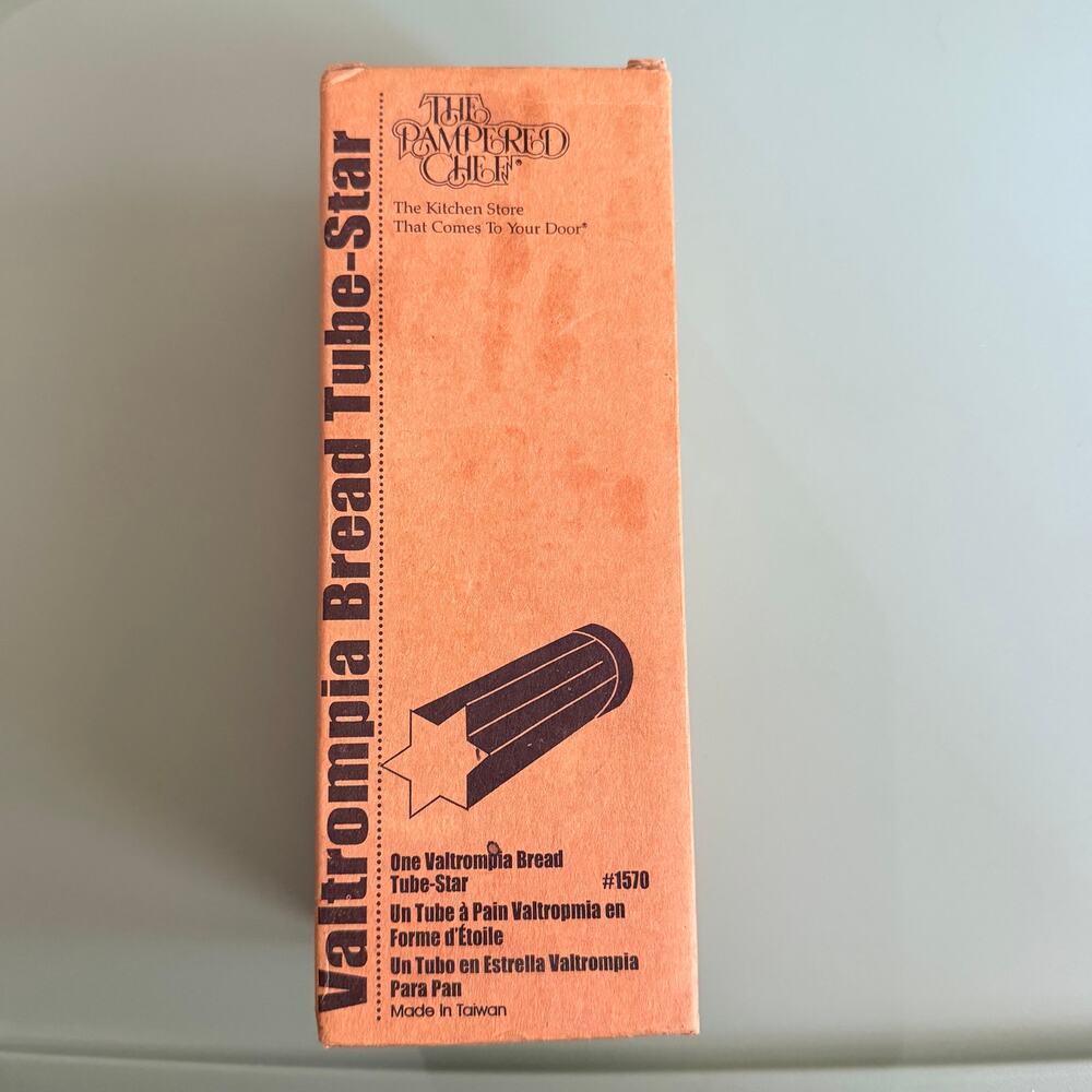 The Pampered Chef Valtrompia Bread Tube Star #1570 NEW